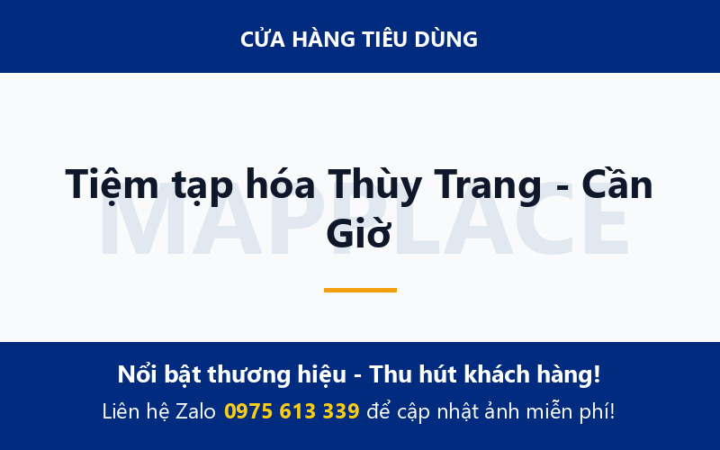 Tiệm tạp hóa Thùy Trang - Cần Giờ