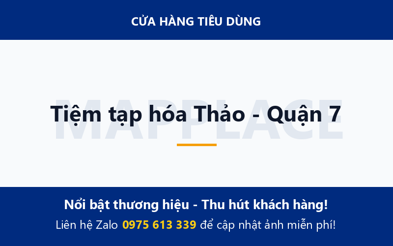 Tiệm tạp hóa Thảo - Quận 7