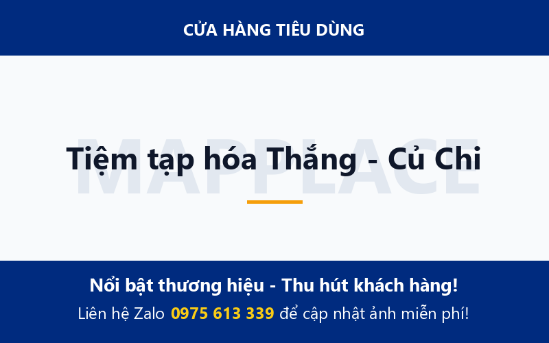 Tiệm tạp hóa Thắng - Củ Chi