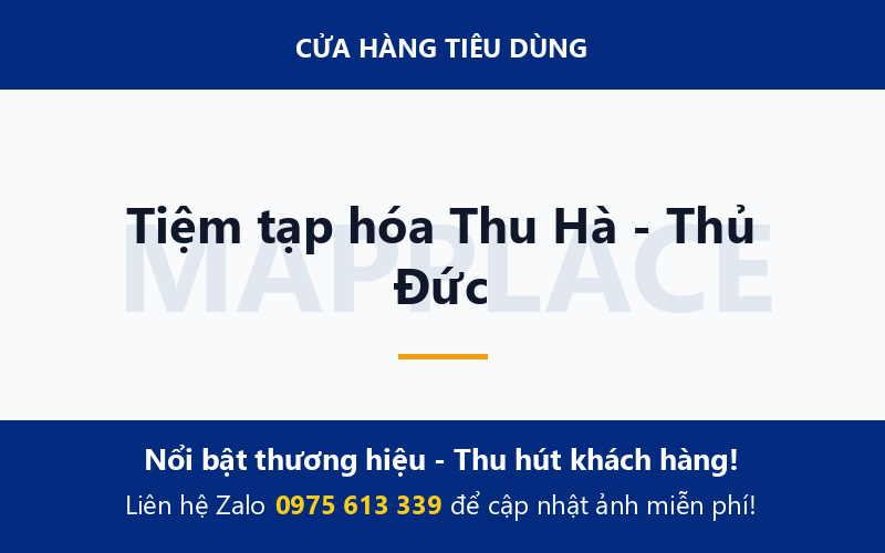 Tiệm tạp hóa Thu Hà - Thủ Đức