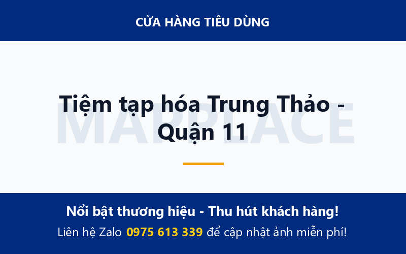 Tiệm tạp hóa Trung Thảo - Quận 11