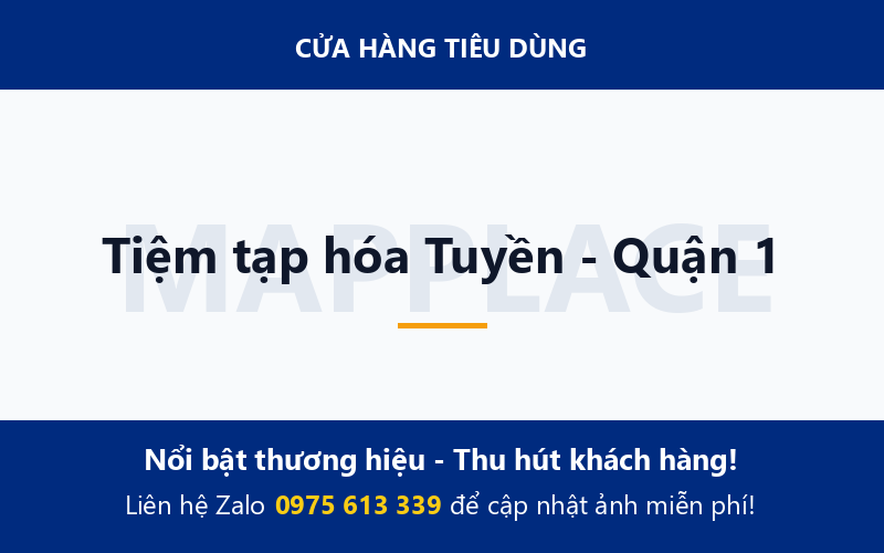 Tiệm tạp hóa Tuyền - Quận 1