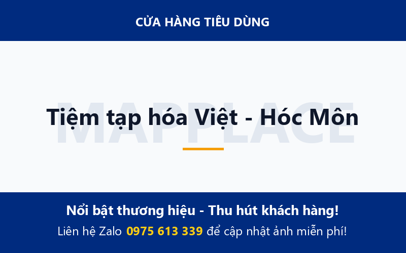 Tiệm tạp hóa Việt - Hóc Môn
