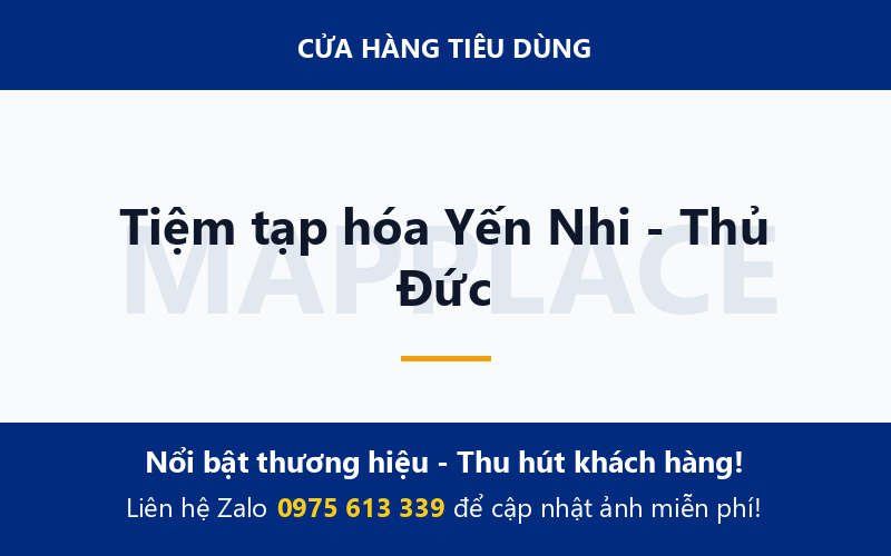 Tiệm tạp hóa Yến Nhi - Thủ Đức