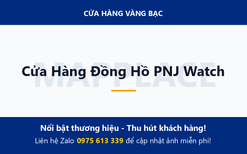 Cửa Hàng Đồng Hồ PNJ Watch