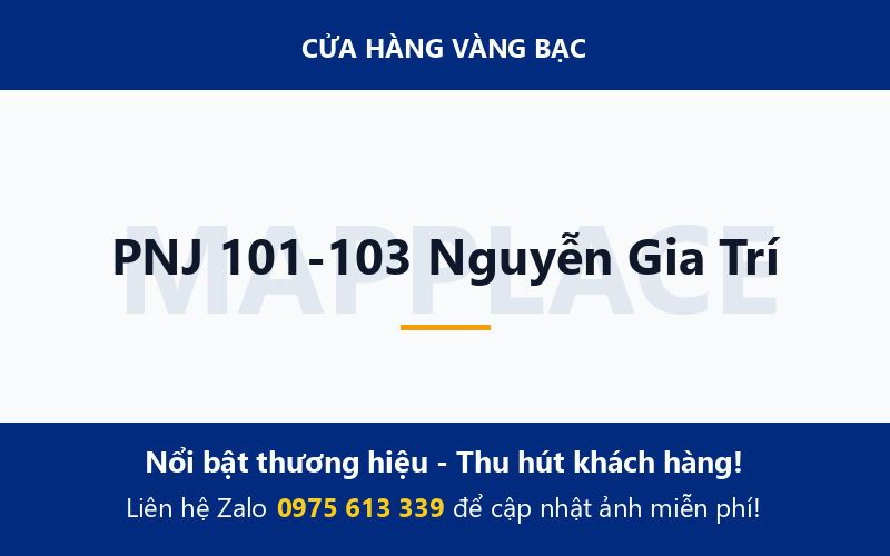 PNJ 101-103 Nguyễn Gia Trí