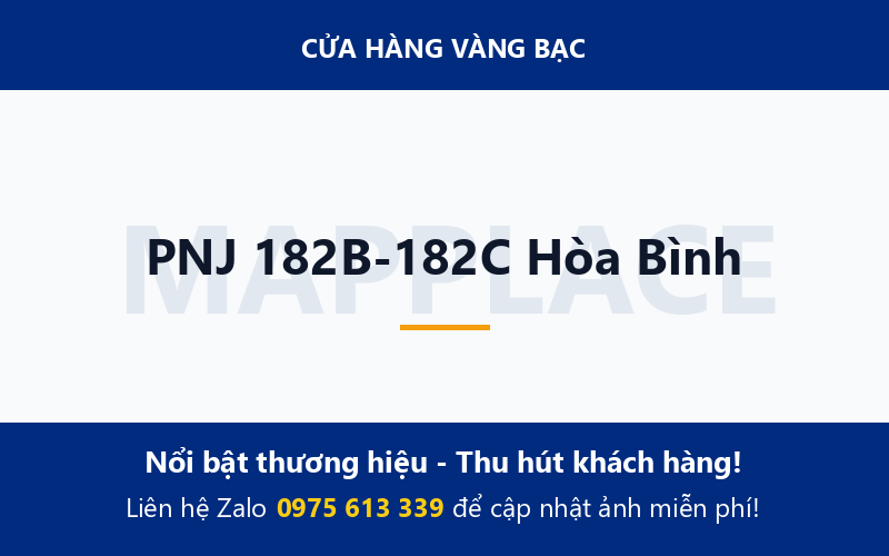 PNJ 182B-182C Hòa Bình