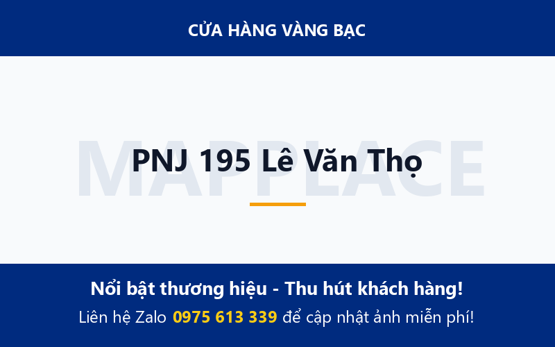 PNJ 195 Lê Văn Thọ