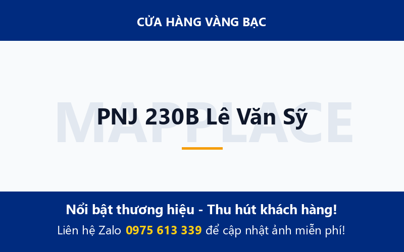 PNJ 230B Lê Văn Sỹ