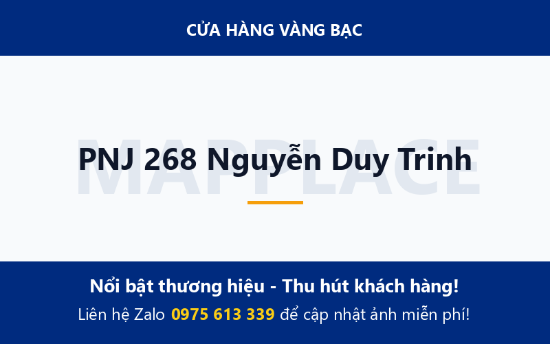 PNJ 268 Nguyễn Duy Trinh