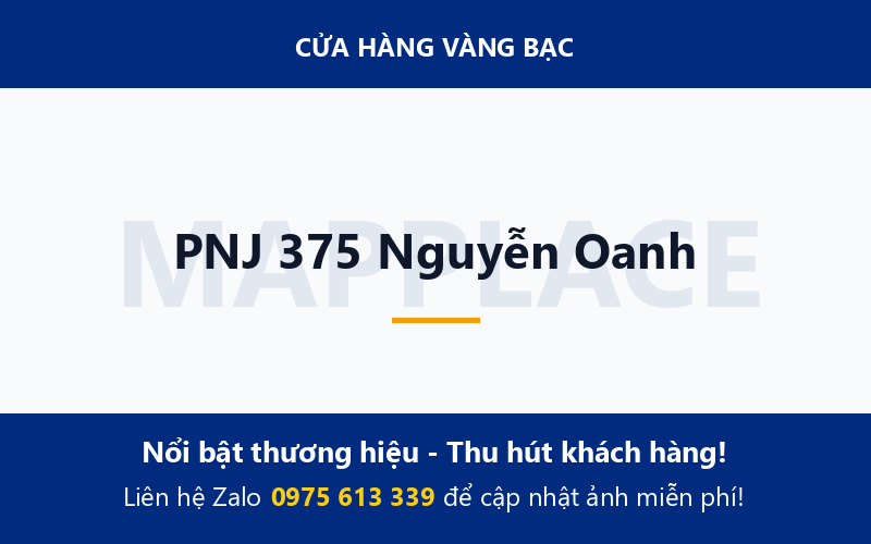 PNJ 375 Nguyễn Oanh
