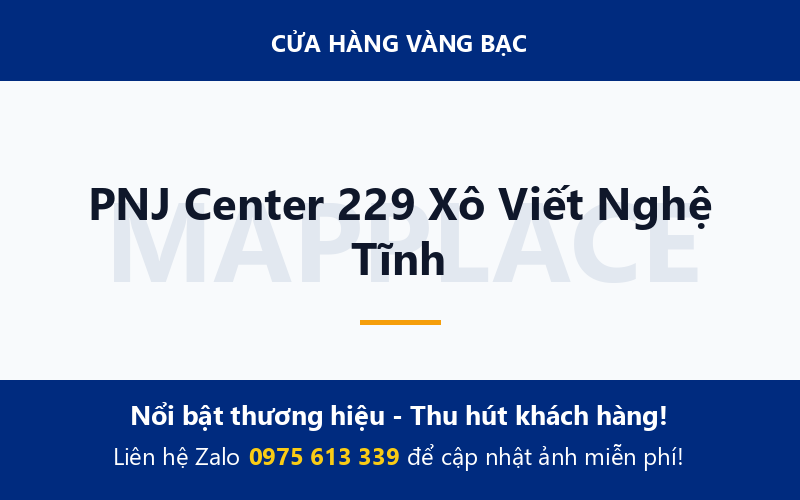 PNJ Center 229 Xô Viết Nghệ Tĩnh