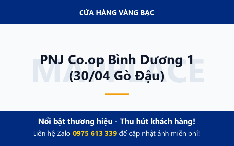 PNJ Co.op Bình Dương 1 (30/04 Gò Đậu)