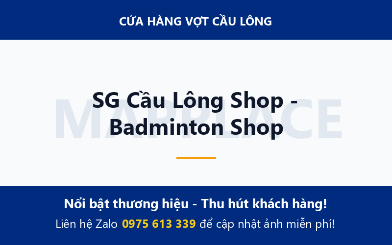 SG Cầu Lông Shop - Badminton Shop