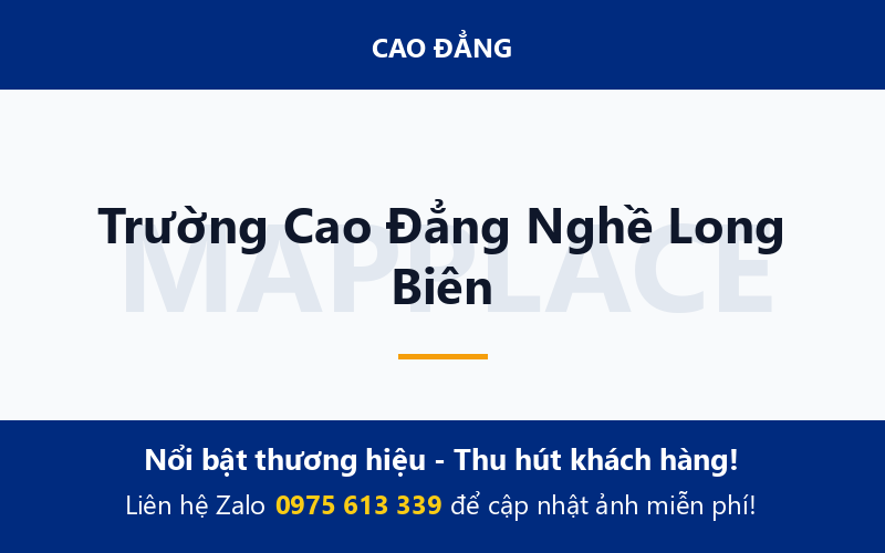 Trường Cao Đẳng Nghề Long Biên