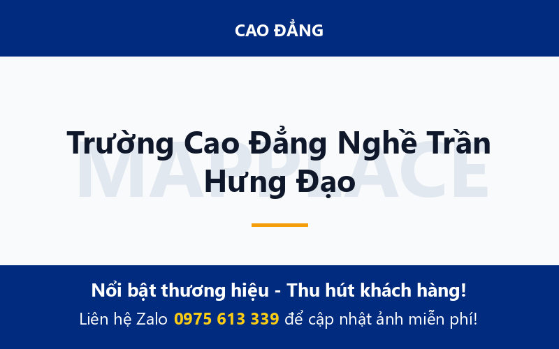 Trường Cao Đẳng Nghề Trần Hưng Đạo