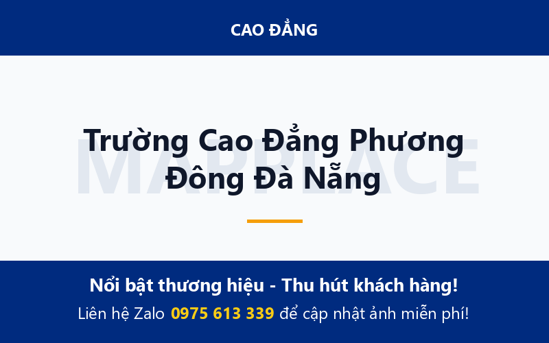 Trường Cao Đẳng Phương Đông Đà Nẵng