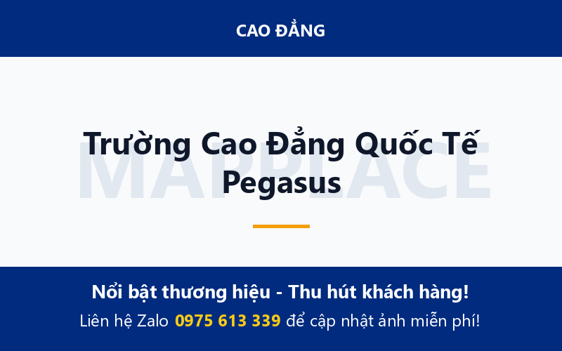 Trường Cao Đẳng Quốc Tế Pegasus