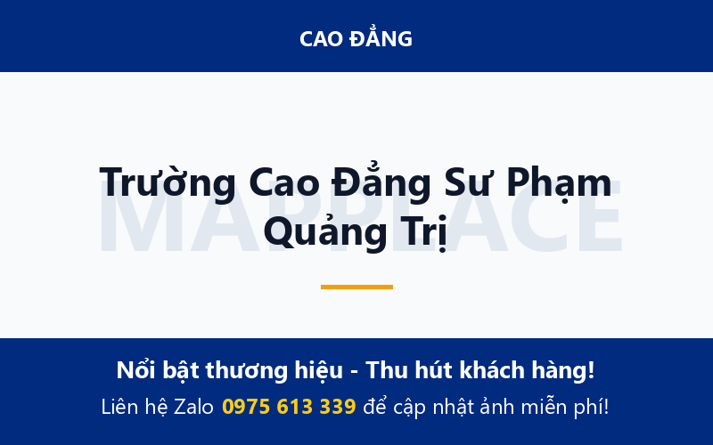 Trường Cao Đẳng Sư Phạm Quảng Trị