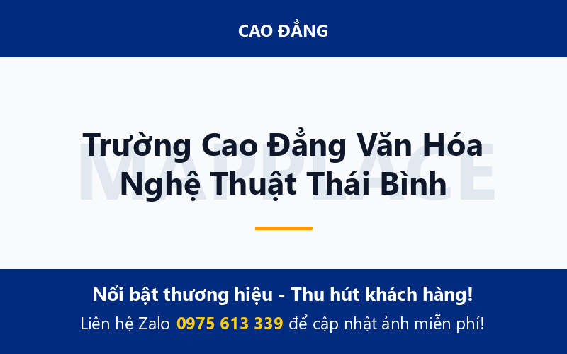 Trường Cao Đẳng Văn Hóa Nghệ Thuật Thái Bình