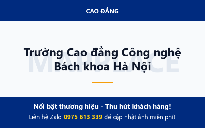 Trường Cao đẳng Công nghệ Bách khoa Hà Nội