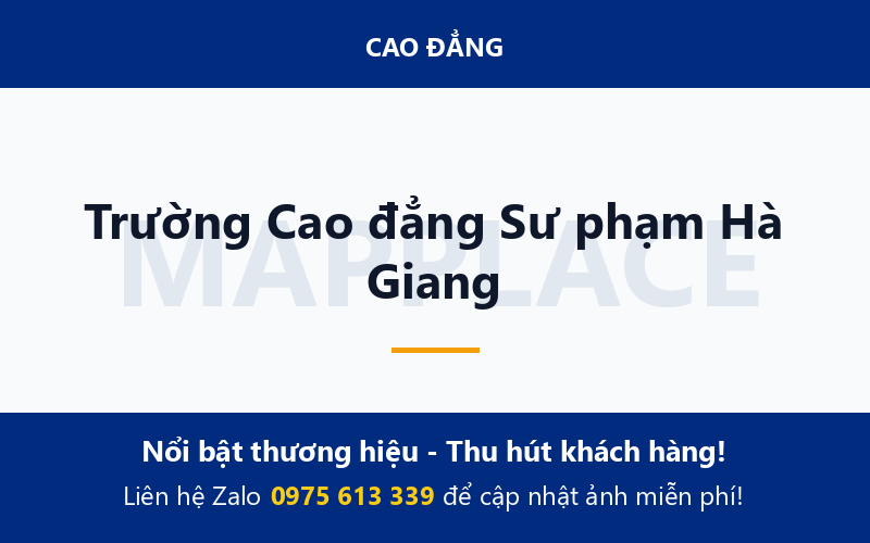 Trường Cao đẳng Sư phạm Hà Giang