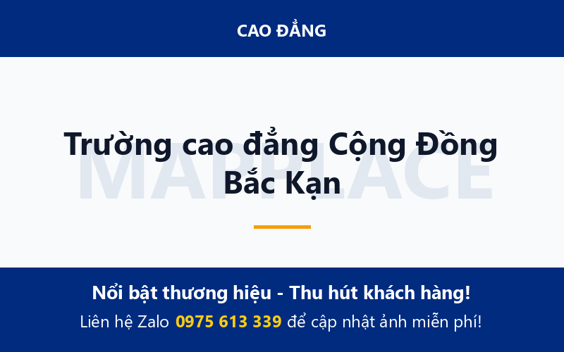 Trường cao đẳng Cộng Đồng Bắc Kạn