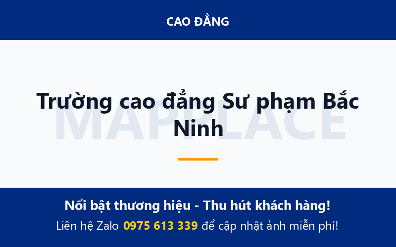 Trường cao đẳng Sư phạm Bắc Ninh