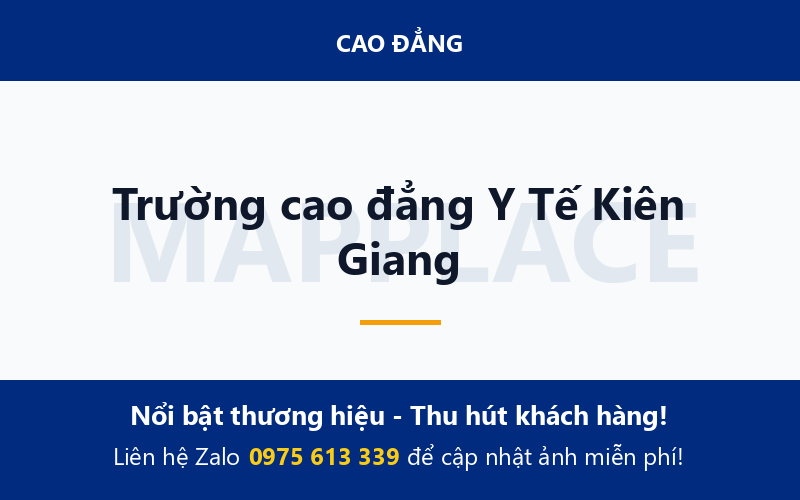 Trường cao đẳng Y Tế Kiên Giang