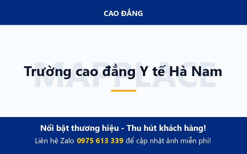 Trường cao đẳng Y tế Hà Nam