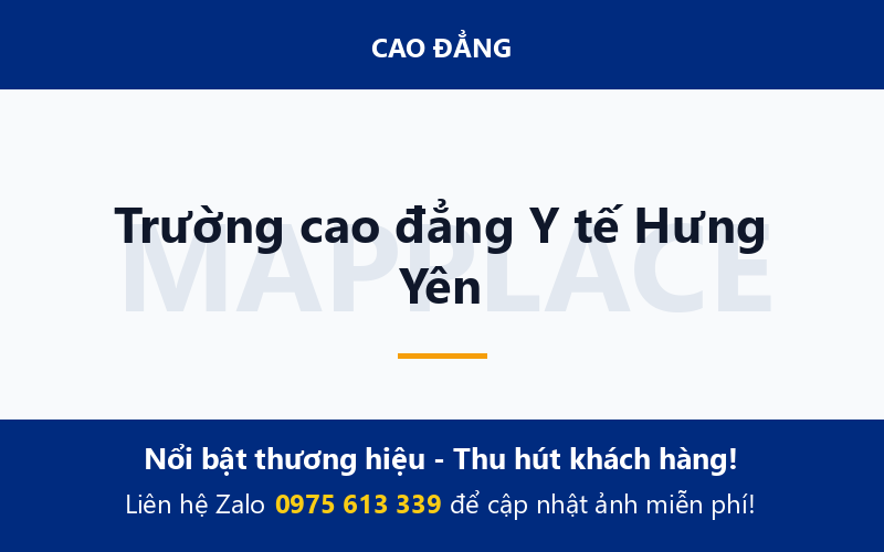 Trường cao đẳng Y tế Hưng Yên