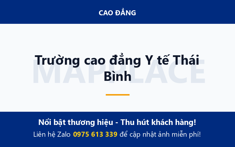 Trường cao đẳng Y tế Thái Bình