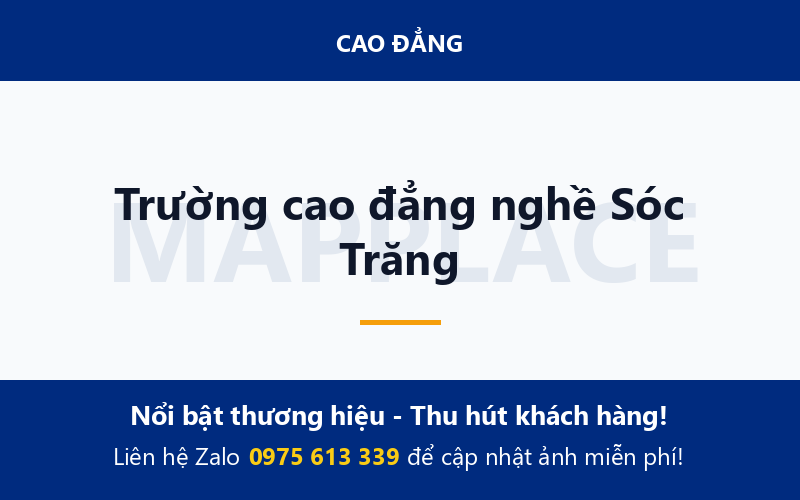 Trường cao đẳng nghề Sóc Trăng