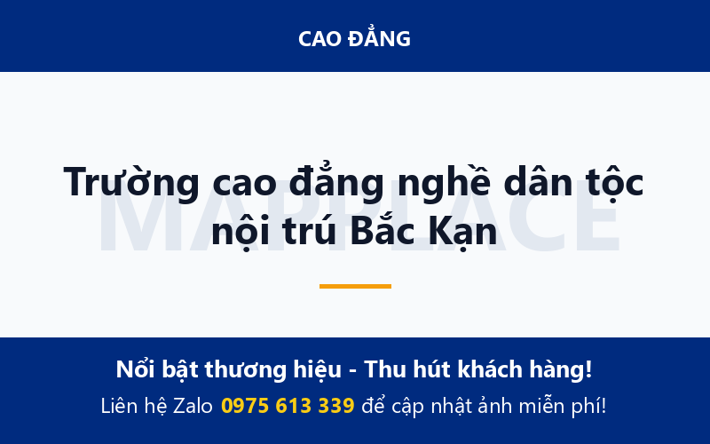 Trường cao đẳng nghề dân tộc nội trú Bắc Kạn