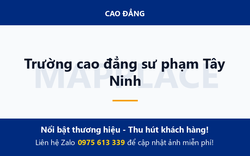Trường cao đẳng sư phạm Tây Ninh