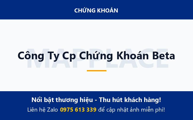 Công Ty Cp Chứng Khoán Beta