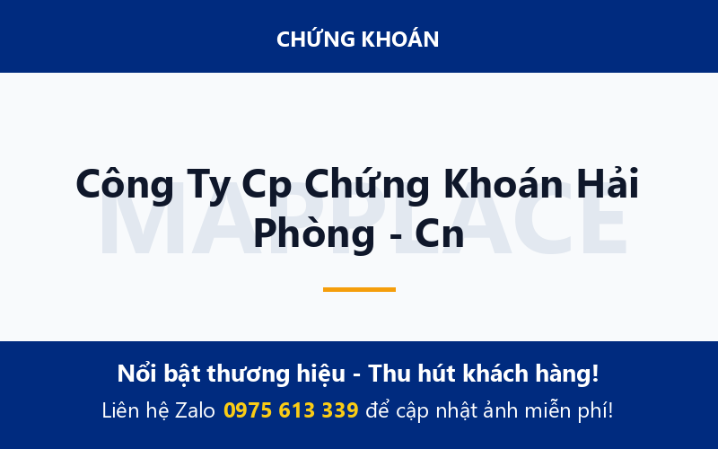 Công Ty Cp Chứng Khoán Hải Phòng - Cn