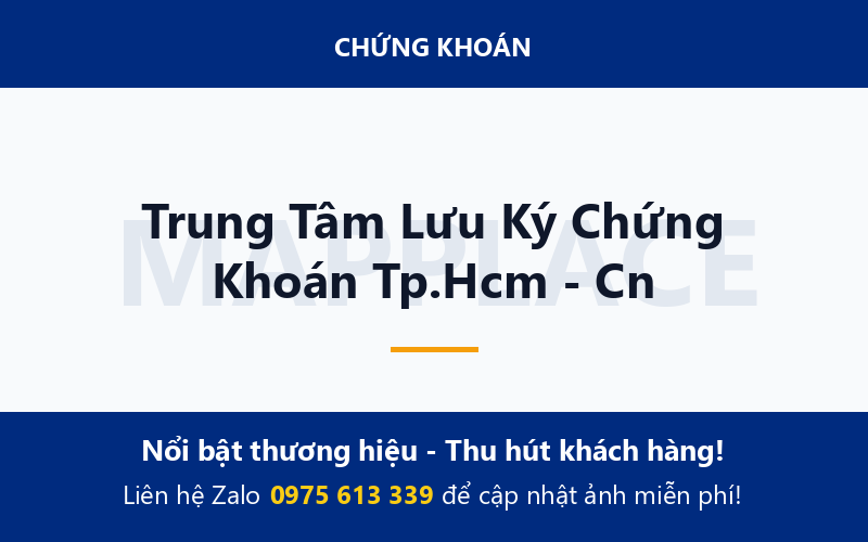 Trung Tâm Lưu Ký Chứng Khoán Tp.Hcm - Cn