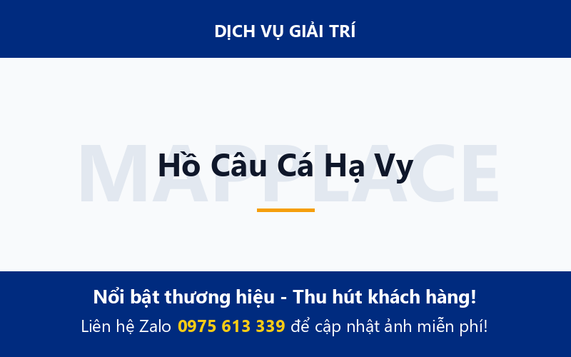 Hồ Câu Cá Hạ Vy