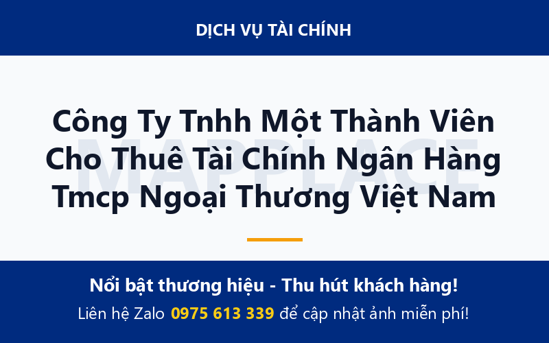 Công Ty Tnhh Một Thành Viên Cho Thuê Tài Chính Ngân Hàng Tmcp Ngoại Thương Việt Nam