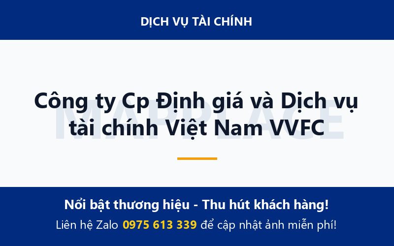 Công ty Cp Định giá và Dịch vụ tài chính Việt Nam VVFC