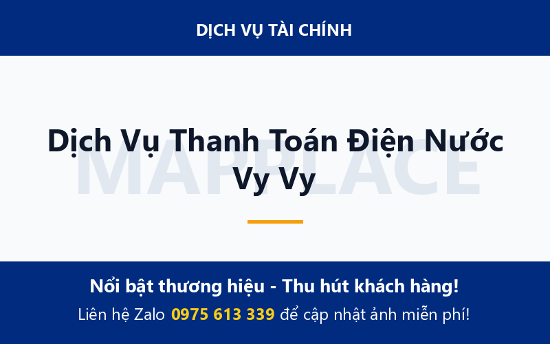 Dịch Vụ Thanh Toán Điện Nước Vy Vy
