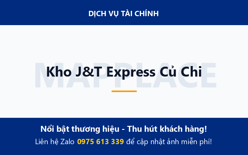 Kho J&T Express Củ Chi