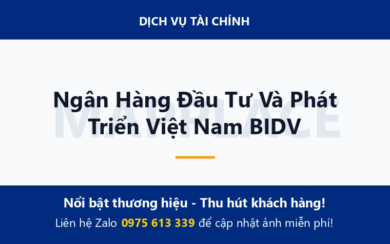 Ngân Hàng Đầu Tư Và Phát Triển Việt Nam BIDV