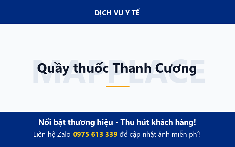 Quầy thuốc Thanh Cương