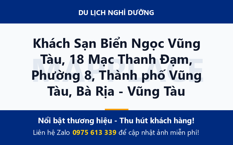 Khách Sạn Biển Ngọc Vũng Tàu, 18 Mạc Thanh Đạm, Phường 8, Thành phố Vũng Tàu, Bà Rịa - Vũng Tàu