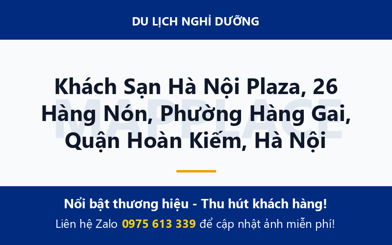 Khách Sạn Hà Nội Plaza, 26 Hàng Nón, Phường Hàng Gai, Quận Hoàn Kiếm, Hà Nội