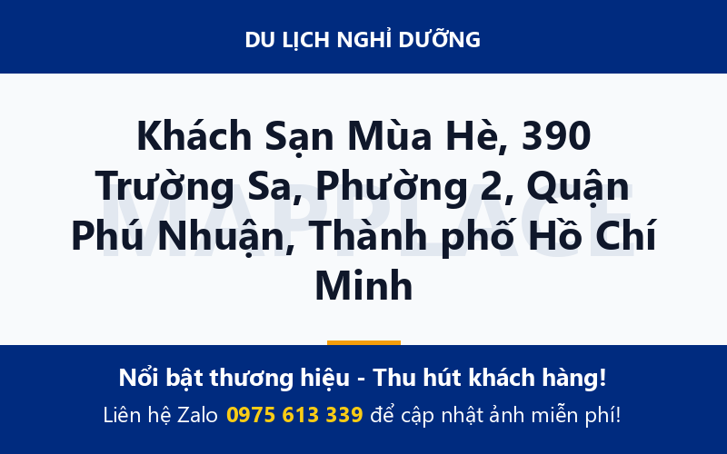 Khách Sạn Mùa Hè, 390 Trường Sa, Phường 2, Quận Phú Nhuận, Thành phố Hồ Chí Minh