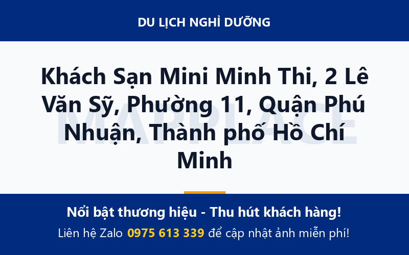 Khách Sạn Mini Minh Thi, 2 Lê Văn Sỹ, Phường 11, Quận Phú Nhuận, Thành phố Hồ Chí Minh