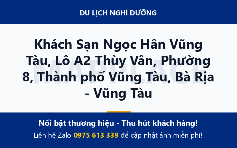 Khách Sạn Ngọc Hân Vũng Tàu, Lô A2 Thùy Vân, Phường 8, Thành phố Vũng Tàu, Bà Rịa - Vũng Tàu